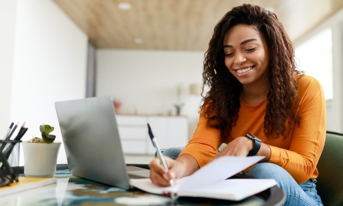 April Blog Young Woman Studying