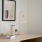 close up of desk with books and décor