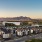 Boötes aerial shot with mountains in the background