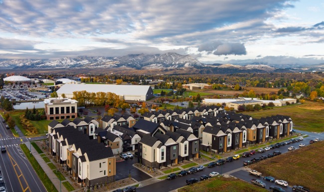 many apartments near a campus